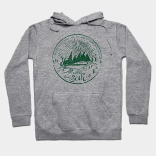 And Into The Forest I Go.... nature love John Muir quote, distressed art Hoodie